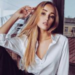 Girl after anti-acne injections