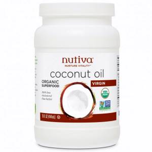Кокосовое масло холодного отжима Nurture Vitality, Nutiva (444 мл)