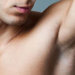 Laser hair removal of armpits for men