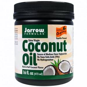 Органическое кокосовое масло Extra Virgin, Jarrow Formulas (473 г)