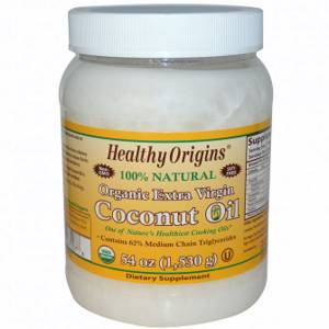 Органическое кокосовое масло первого отжима Healthy Origins (1,503 г)