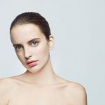 The girl has dark circles under her eyes