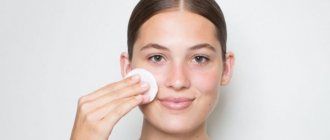 Preparing the face