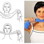 Устранение второго подбородка полотенцем