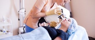 Effect of laser on skin